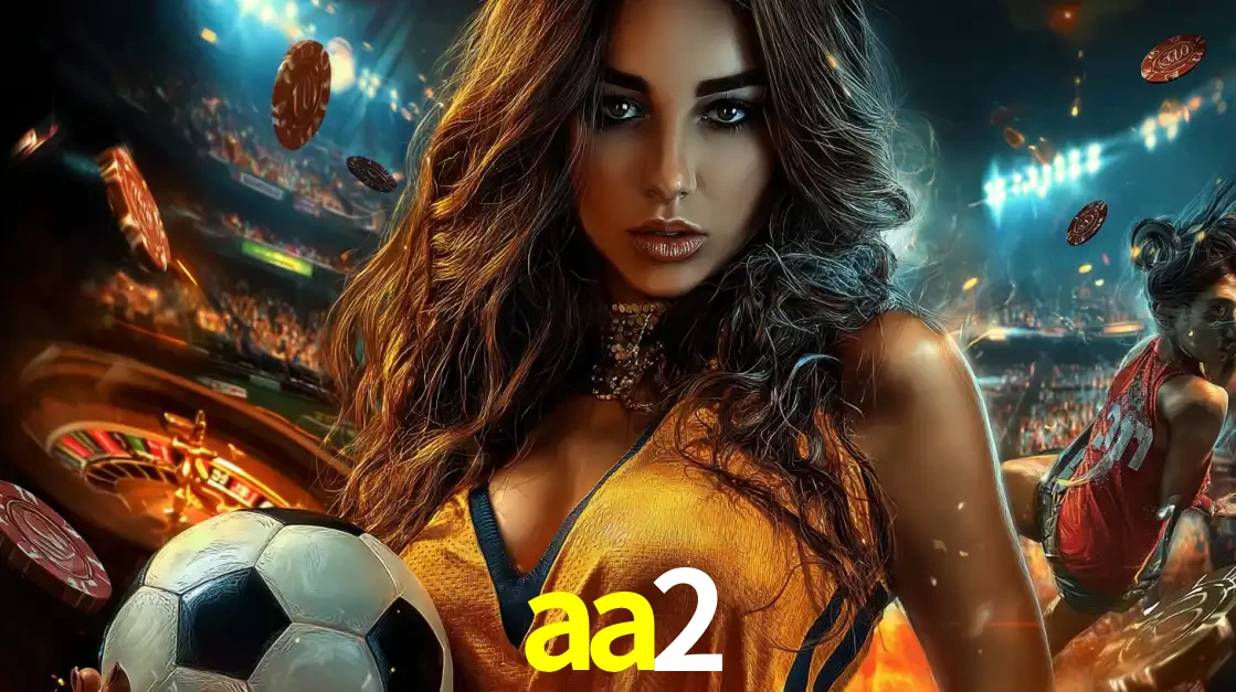 Mulher segurando uma bola de futebol em uma montagem que mistura a paixão esportiva com a emoção da roleta de cassino, tudo disponível na plataforma aa2.